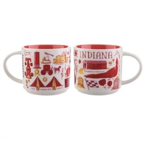 Starbucks Indiana Red and White Mug